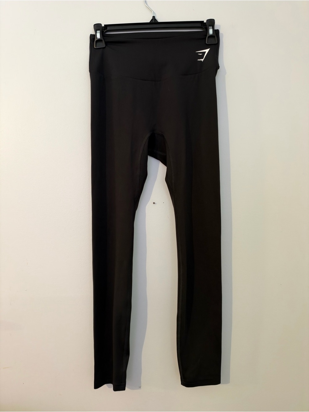 Gymshark Black High Waisted Seam Detail Workout Leggings Size Medium
